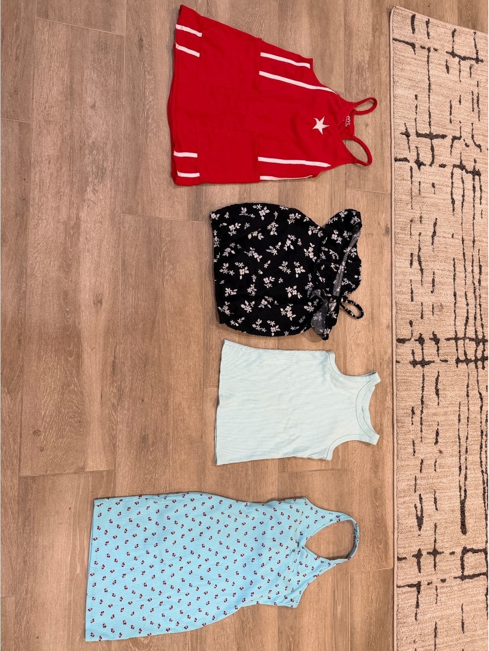 Girls’ Size 14 Summer Tops & Dress Bundle — 4 Pieces